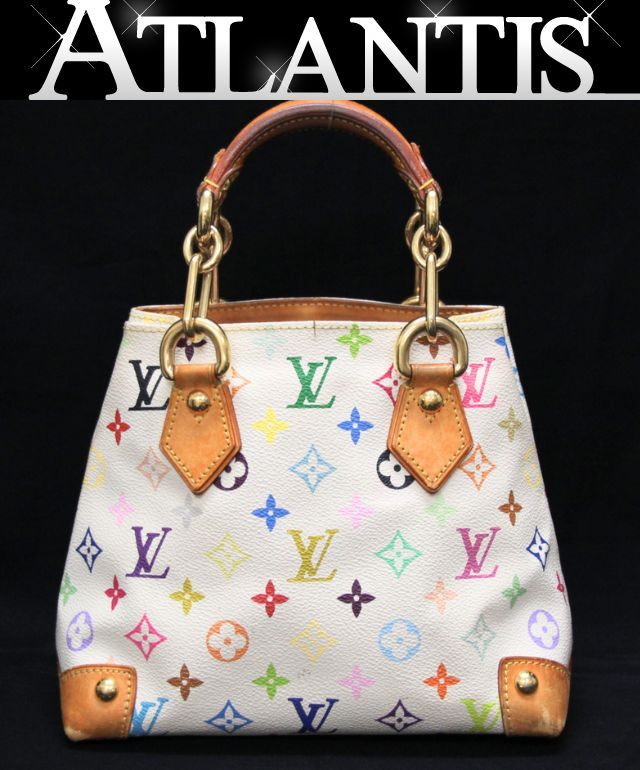 乐天商城 - ルイヴィトン Louis Vuitton オードラ ハンドバッグ マルチカラー 白 M40047 【75165】
