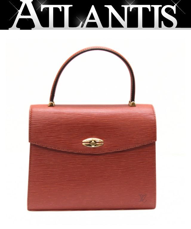 樂天商城 - 美品 ルイヴィトン Louis Vuitton マルゼルブ ハンドバッグ エピ ケニアブラウン M52373 ベタ無し 【74996】