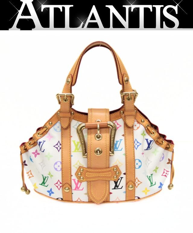 樂天商城 - ルイヴィトン LOUIS VUITTON テダPM ハンドバッグ マルチカラー 白 M92348 【75116】
