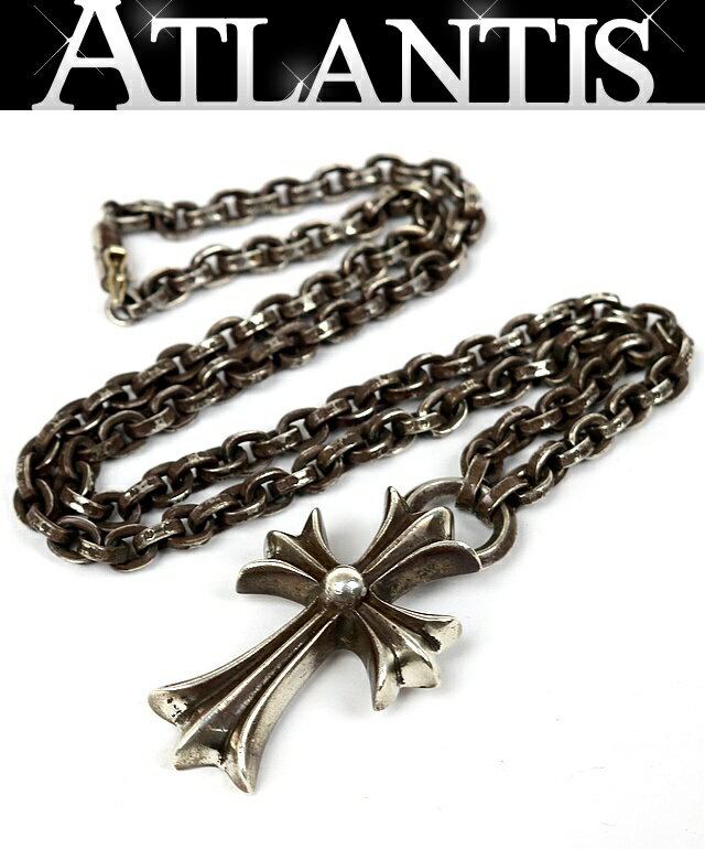 乐天商城 - CHROME HEARTS 銀座店 クロムハーツ スモールCHクロス ペーパーチェーンネックレス 20インチ メンズ シルバー SV925 103604