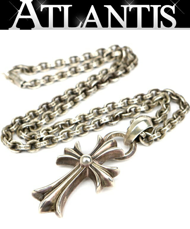 樂天商城 - CHROME HEARTS 銀座店 クロムハーツ スモールCHクロス ウィズベイル ペーパーチェーン ネックレス 20インチ メンズ シルバー SV925 103641