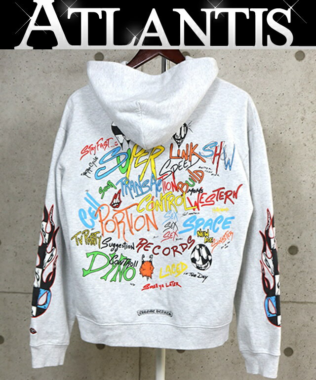 乐天商城 - CHROME HEARTS 銀座店 クロムハーツ PPO BRAIN HD PLVR マッティボーイ パーカー 長袖 メンズ size:L グレー 103656
