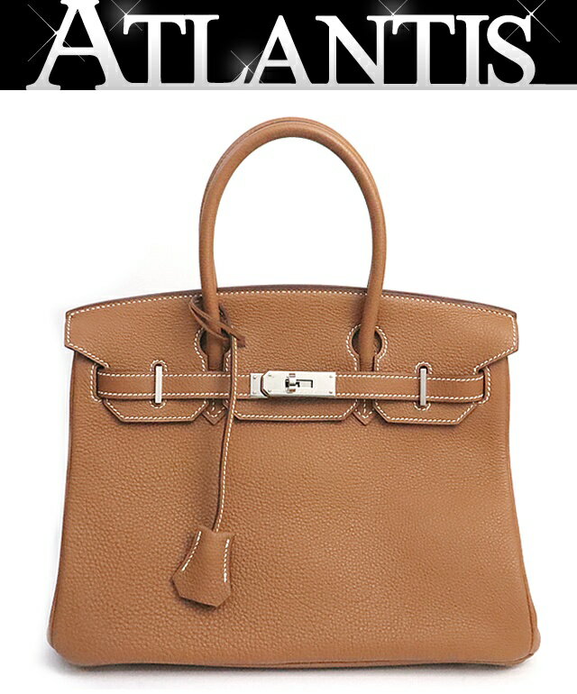 乐天商城 - 【広尾店】美品 エルメス HERMES バーキン30 ハンドバッグ トゴ ゴールド SV金具 □J刻印(2006年製) 【19412】