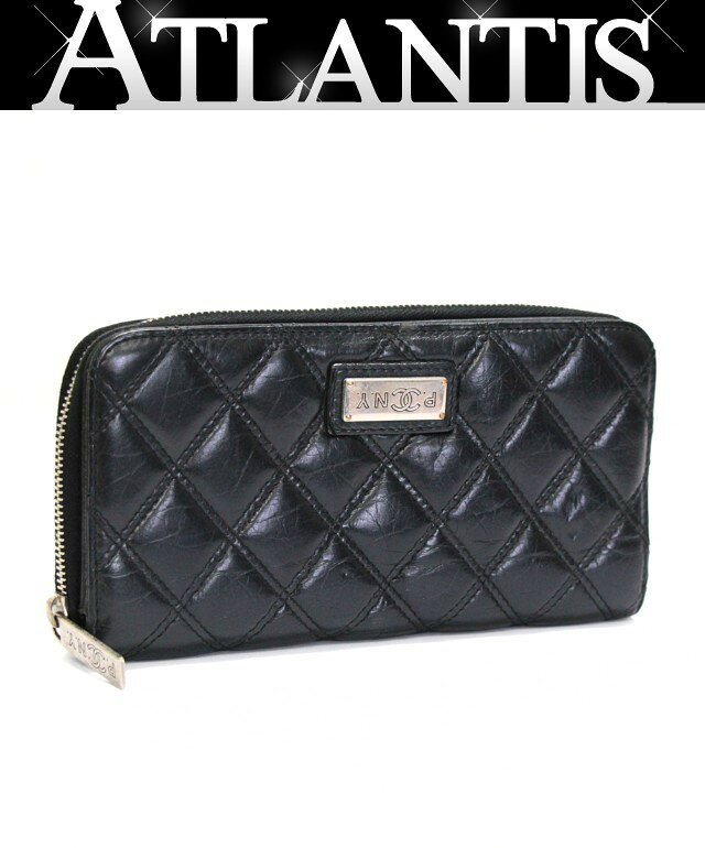 楽天市場】chanel ラウンドファスナー 長財布 黒の通販