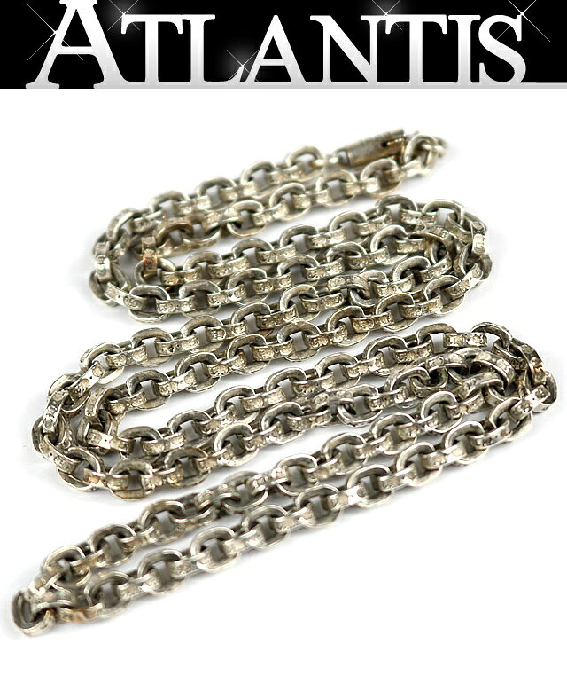 CHROME HEARTS 新宿店 クロムハーツ ペーパーチェーン ネックレス 24インチ メンズ シルバー SV925 31553
