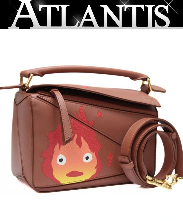 ジブリ　カルシファー　缶バッジつき　トートバッグ　ハウルの動く城　Ghibli ジブリ トートバッグ カルシファー ジブリ カルシファー 缶バッジつき