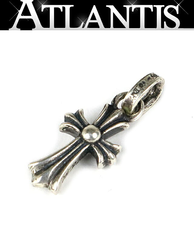 CHROME HEARTS 銀座店 クロムハーツ 未使用 新型 ベイビーファットクロス チャーム ペンダント メンズ シルバー SV925 104798