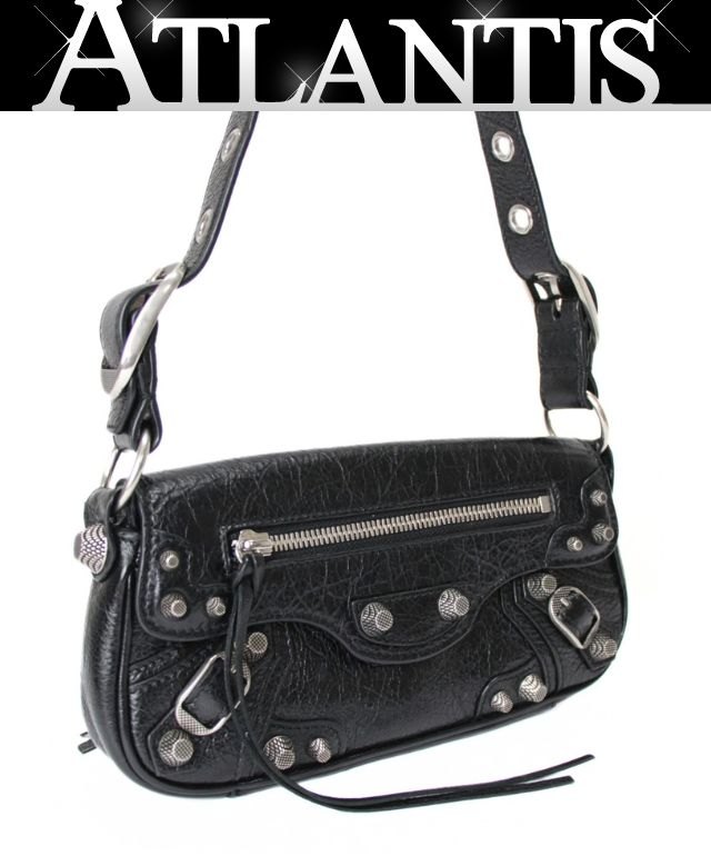 バレンシアガ BALENCIAGA ルカゴールXS ショルダーバッグ レザー 黒 771670 【76376】