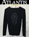 CHROME HEARTS 銀座店 クロムハーツ レディース Vネック ダガー カシミヤ ニット size:S 黒