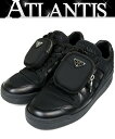 PRADA 銀座店 プラダ RE-NYLON アディダス フォーラム ローカットスニーカー メンズ size:26 黒