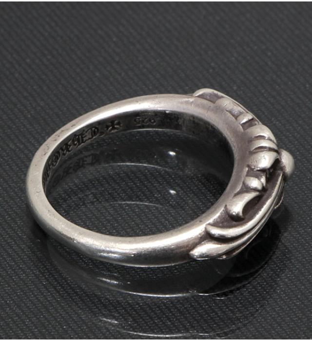 CHROME HEARTS 銀座店 クロムハーツ インボイス付き ベイビークラシック フローラルクロス リング 指輪 シルバー SV925 約14号