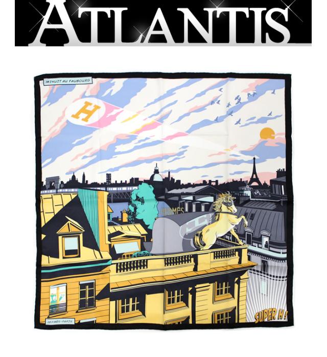 HERMES 【広尾店】エルメス HERMES カレ70【ミッドナイトフォーブル】スカーフ シルク 11801のサムネイル