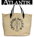 CHROME HEARTS 銀座店 クロムハーツ 新品 SALE LARGE BEACHES BAG ビーチバッグ ストロー トートバッグ ベージュ