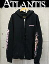 CHROME HEARTS 銀座店 クロムハーツ 新品 Deadly Doll セメタリークロス ダガージップ パーカー 長袖 メンズ size:XL 黒