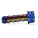 Star Bolt CNC加工 ヘキサゴンヘッドSUS PVDチタンコートボルト逆ネジ 左ネジ M8×25mm P1.25mm