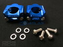 DOG HOUSE BW`S125 φ28.6mmテーパーハンドル用 ハンドルクランプセット ブルー