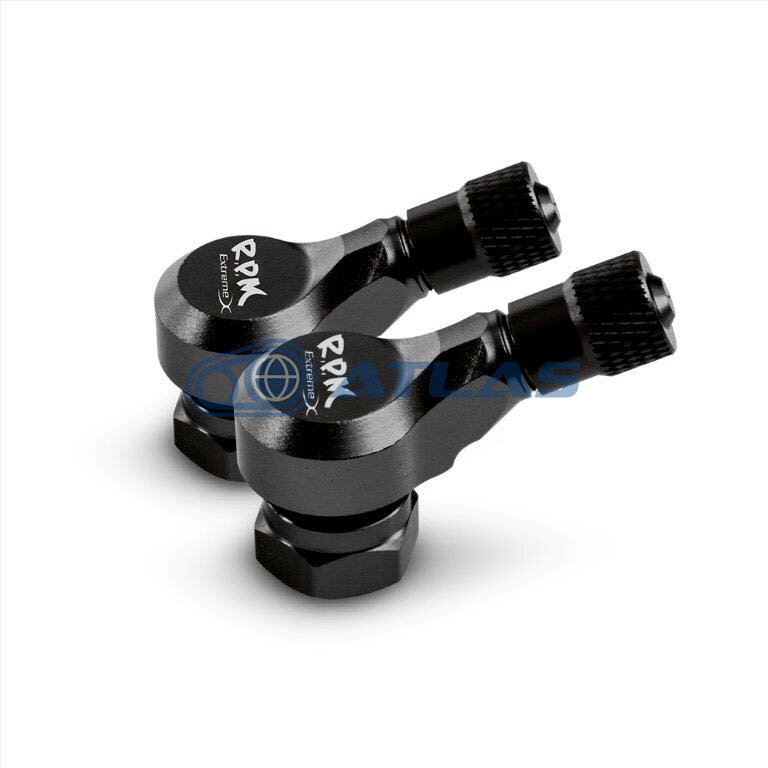 RPM CNC アルミエアバルブ 70度2個セット ブラック