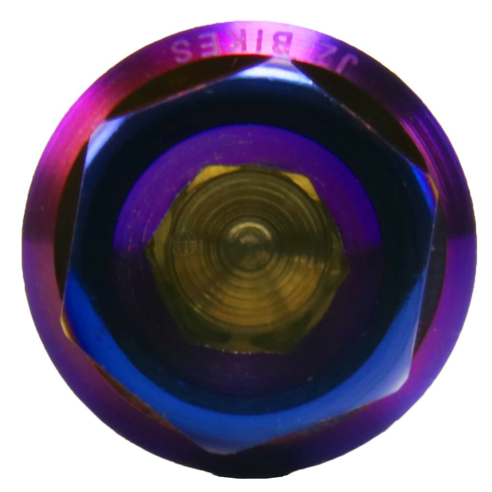 Star Bolt CNC加工 ヘキサゴンヘッド SUS PVDチタンコート ボルト M10×75mm P1.5mm 焼き色ブルー仕上げ