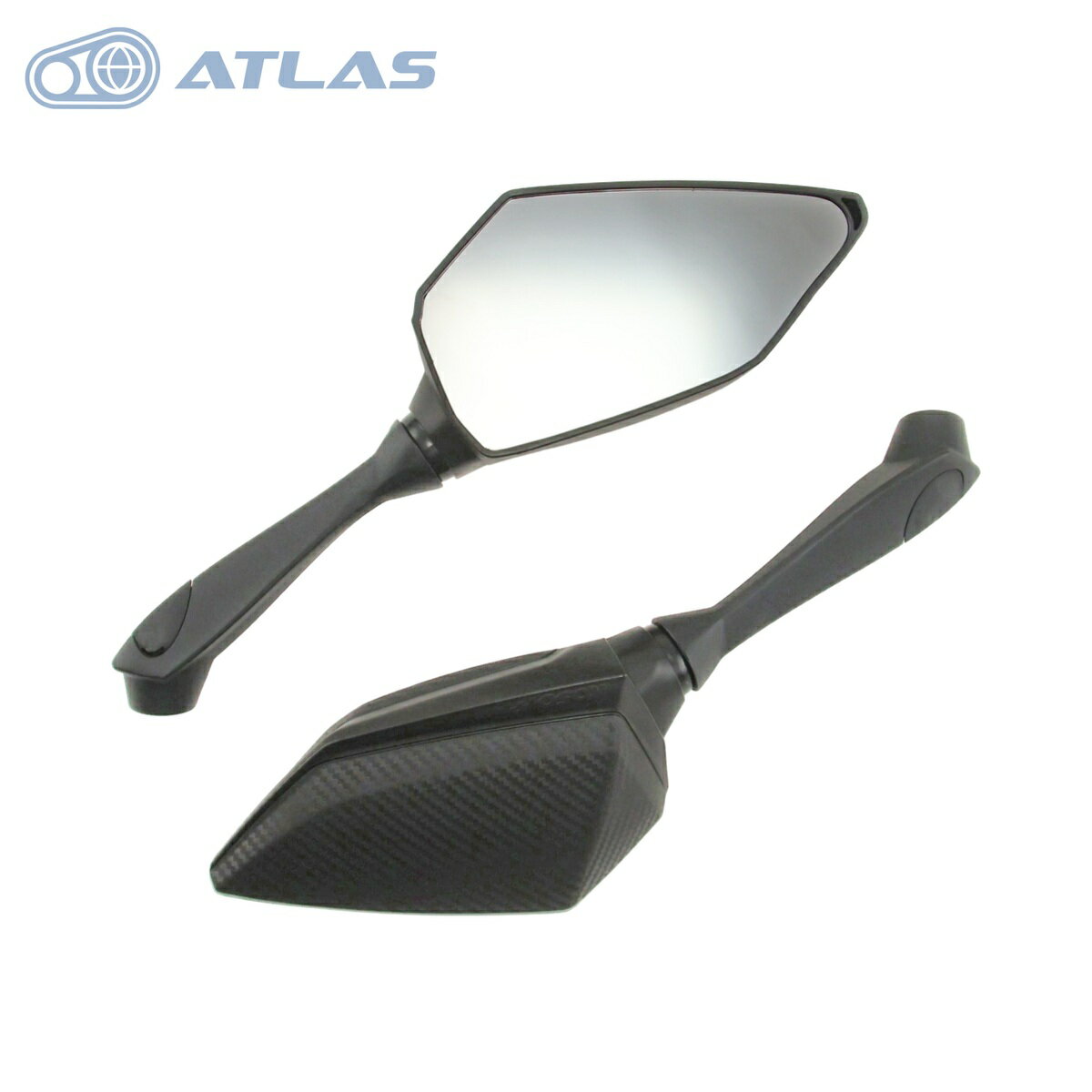 KOSO スプリントミラーセット クリアレンズ M8 ブラック