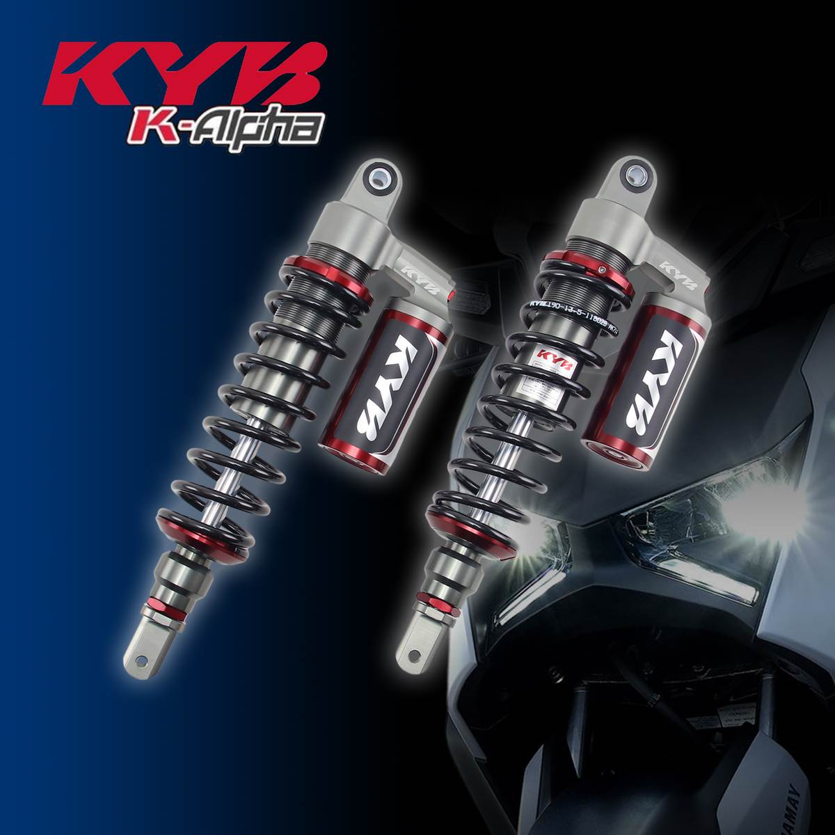 タイカヤバ KYB XMAX250 XMAX300 K-Alpha アジャスタブル リアサスペンション 350mm