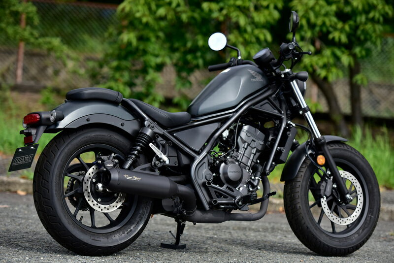 BEAMS G181-25-000 Rebel レブル250 17~ 2BK-MC49 パワーヘッダー RS MBK マットブラック スリップオン ビームス マフラー