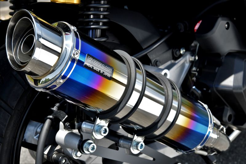 S-RZ エスアールゼット S-RZ 6th generation Full exhaust system SMAX FORCE 155 YAMAHA ヤマハ YAMAHA ヤマハ カラー：Carbon fiber exhaust heat shield / タイプ：Fit for Big Bore Cylinder models