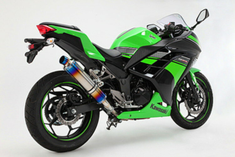 BEAMS マフラー G415-53-P1J Ninja250 ニンジャ '13~ R-EVOスリップオン ヒートチタン JMCA ビームス