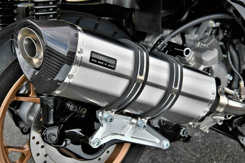 BEAMS G265-66-000 X-MAX250 8BK-SG70J 2021~ GT-CORSA ステンレスサイレンサー ビームス マフラー