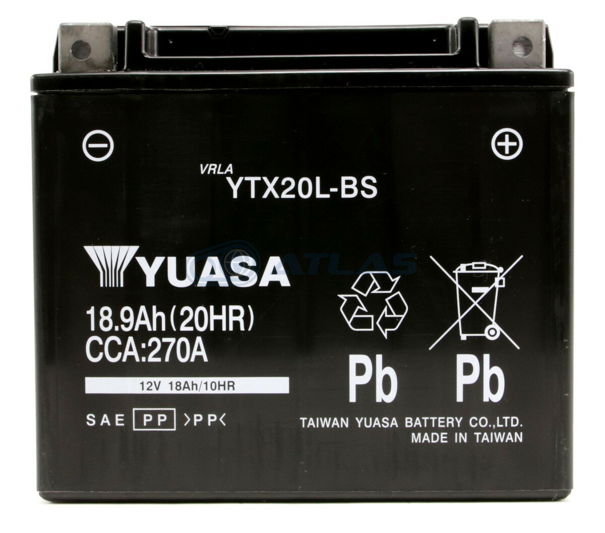 台湾YUASA YTX20L-BS 液入り充電済み 1年