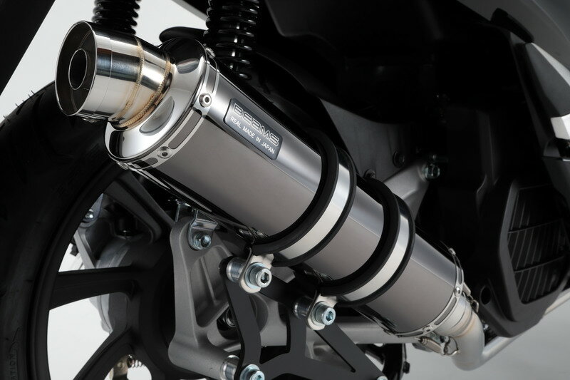 BEAMS マフラー G180-53-005 PCX150 2BK-KF30 R-EVO スーパーメタルブラック フルエキ ビームス