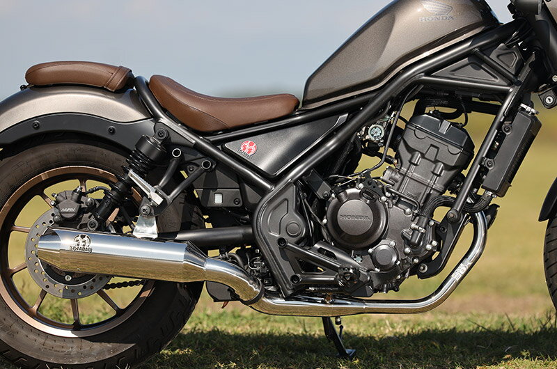 SP TADAO SP忠男マフラー HONDA 23~レブル250/S Edition（8BK-MC49）POWERBOX サイレンサー ステンポリッシュ RE2-PB-23