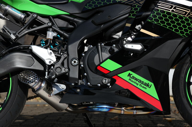 SP TADAO SP忠男マフラー Ninja ニンジャ ZX-25R 2BK-ZX250E POWERBOX FULL チタンブルー ZX2-PB-02