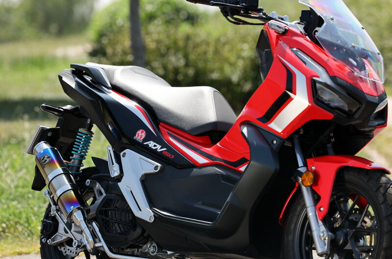 SP TADAO SP忠男マフラー ADV150 2BK-KF38 KF61 PURESPORT“S”チタンブルー ピュアスポーツ ADV-GE-04