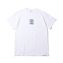FILA x atmos Triple LOGO embroidery T-Shirt (tB ~ AgX gv S GuC [ eB[Vc) WHITE Y fB[X TVc 18FA-S at20-c