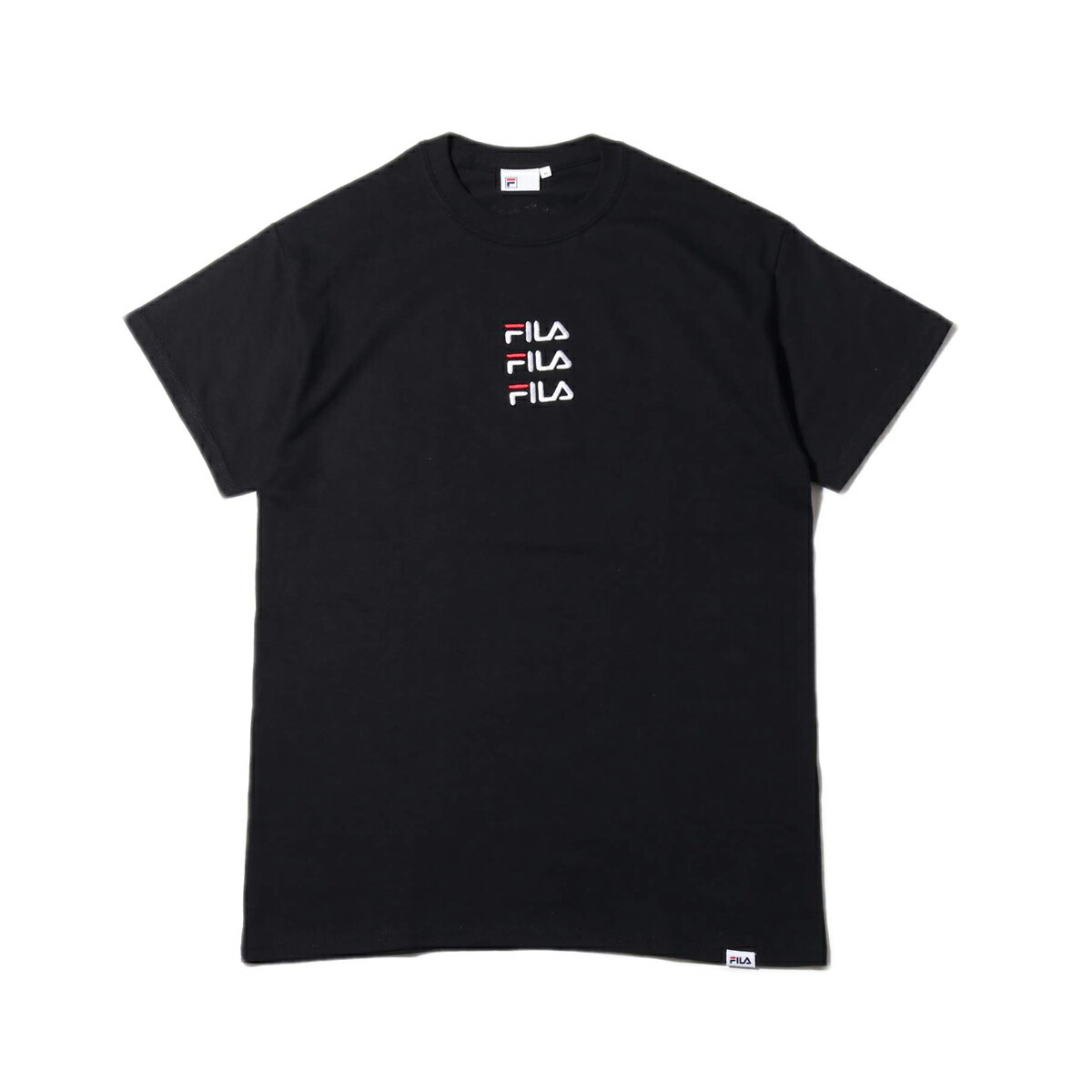 トップス, Tシャツ・カットソー FILA x atmos Triple LOGO embroidery T-Shirt ( ) BLACK T18FA-S