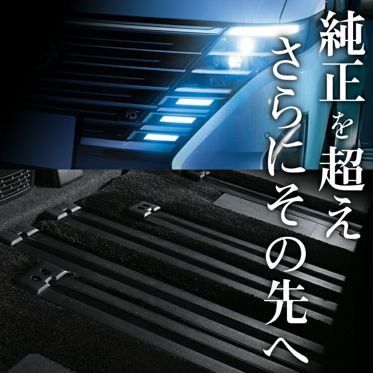 【23日までP2倍】【純正品質】 新型 セレナ C28 系 フロアマット 車 フロア マット ラグマット 運転席 助手席 後部座席 全席 e POWER 8人乗り X XV ハイウェイスター V ブラック 高級 厚地 汚れ 日本製 内装 車用品 Lot No.06