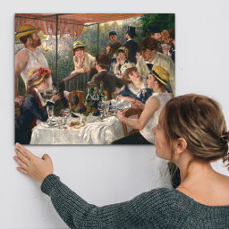 アートパネル アートボード ルノワール 舟遊びをする人々の昼食 60×45 A2 壁掛け 絵 インテリア 名画 モダンアート 油絵 絵画 有名画 おすすめ 人気 高級 かわいい おしゃれ ポスター 玄関 リビング 部屋 店舗 風景画 自然 花 空 海 モノトーン 【LotNo.03】