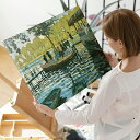 アートパネル アートボード モネ ラ・グルヌイエール 53x41 B3 壁掛け 絵 インテリア 名画 モダンアート 油絵 絵画 有名画 おすすめ 人気 高級 かわいい おしゃれ ポスター 玄関 リビング 部屋 店舗 風景画 自然 花 空 海 モノトーン 【LotNo.01】(3)