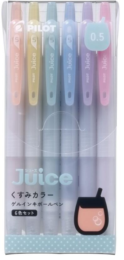 ボール径 :0.5mm インキ種類: 水性顔料ゲルインキ サイズ :145×64×17mm 重量 :66.2g／PPクリアケース セット内容: KUO（くすみオレンジ）、KUY（くすみイエロー）、KUG（くすみグリーン）、KUL（くすみブルー）、KUV（くすみバイオレット）、KUP（くすみピンク）&nbsp;