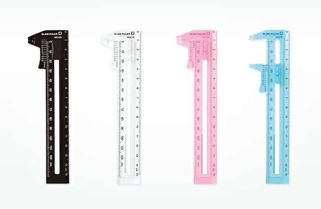 CL 厚みを測れる定規　SLIDE RULER ミドリ