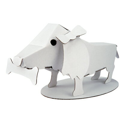 hacomo ハコモダンボール工作キット動物シリーズ-ダックスフント-