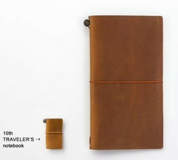 TRAVELER'S notebookトラベラーズノート ミニ10周年限定缶セット(青缶/キャメルミニノート)02P05Nov16