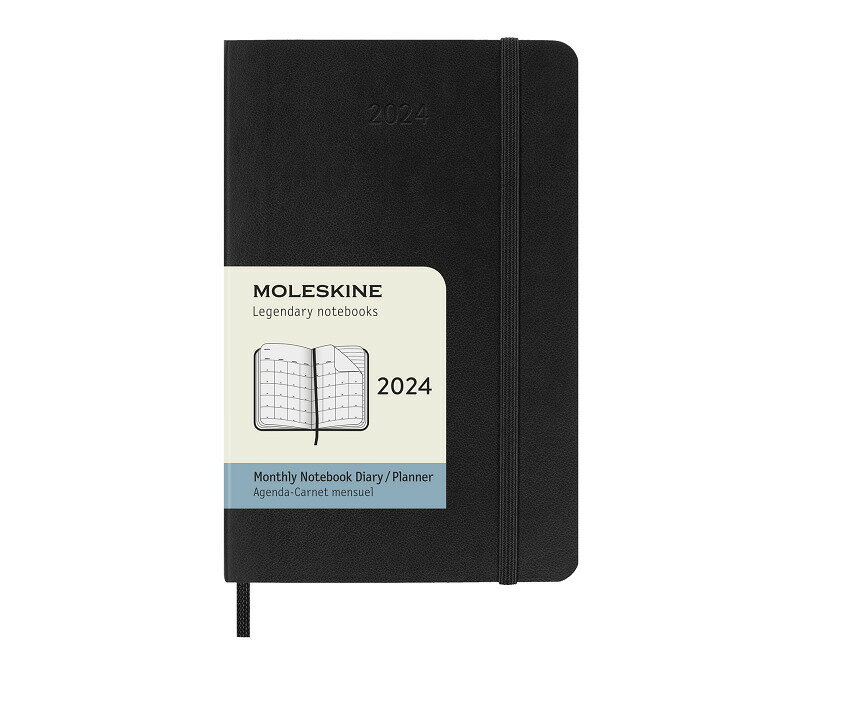 モレスキン 手帳 【2024年版】MOLESKINE モレスキンマンスリーダイアリー(月間ブロック)ソフトカバー【ポケット/ラージ/XLサイズ】