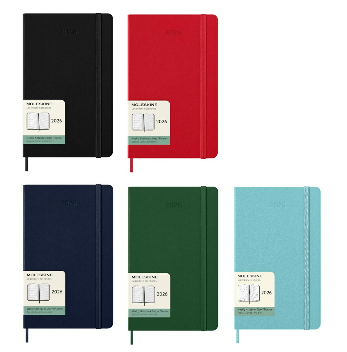 【2026年版】MOLESKINE モレスキンウィークリーダイアリー(週間+ノート)【ポケット/ラージ/XLサイズ】