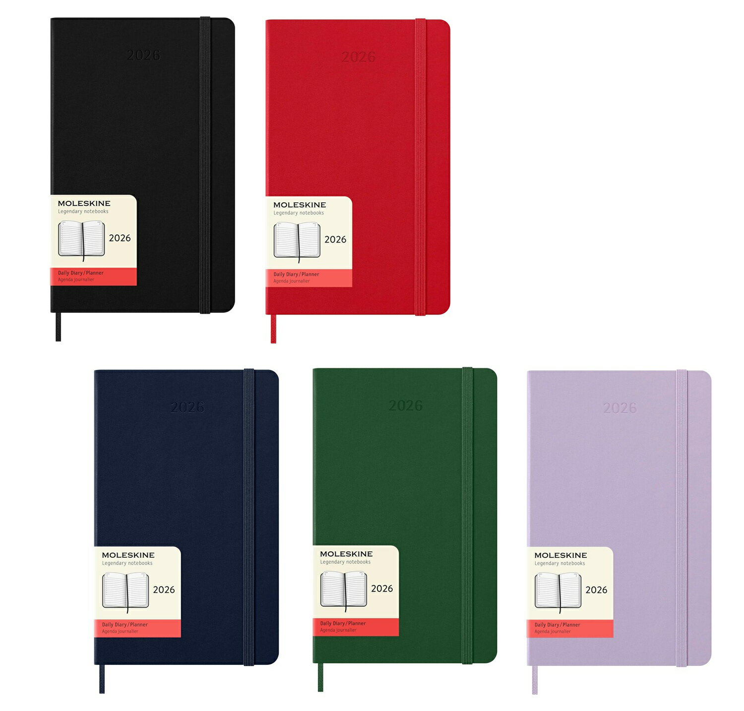 【2026年版】MOLESKINE モレスキンハードカバー デイリーダイアリー【ポケットサイズ/ラージサイズ】