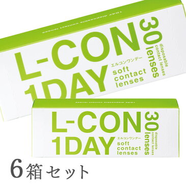 【送料無料】【ポイント10倍】エルコンワンデー 6箱セット【30枚×6箱】（使い捨てコンタクトレンズ / シンシア / エルコン / LCON / L-CON 1DAY / 1日使い捨て ）