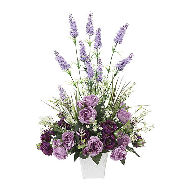 造花 光触媒 観葉植物 アートフラワー おしゃれ 人気 ギフト インテリア 花 ラベンダー パープル