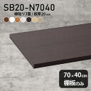 棚板 化粧合板 棚板のみ 幅70cm 奥行き40cm おしゃれ シンプル DIY 板厚20mm クローゼット棚 木製 壁面棚 天板にも インテリア 日本製 北欧 SB20-N7040 木目 ★