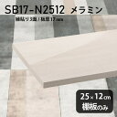 棚板のみ WW 幅25cm 奥行き12cm SB17-N2512 サイズ約幅250 奥行き120 mm厚み17mm材質メラミン樹脂化粧合板カラーホワイトウッド※モニターなどの閲覧環境によって、実際の色と異なって見える場合がございます。ご希望の方にはサンプル(無料)をお送りしますのでお気軽にお問い合わせください。また、アイカ工業のメラミン化粧板でしたら、製品品番をお知らせいただければ作製が可能です。（価格はお見積り）仕様耐荷重：約10kg（均等荷重）日本製※棚板のみの商品です※縁貼りは正面と両サイドの3面となりますブランド　送料※離島は送料別途お見積もり。納期ご注文状況により納期に変動がございます。最新の納期情報はカラー選択時にご確認ください。※オーダー商品につき、ご注文のキャンセル・変更につきましてはお届け前でありましても生産手配が済んでいるためキャンセル料(商品代金の50％)を頂戴いたします。※商品到着までの日数は、地域により異なります配送について※離島は送料別途お見積もりいたしましてご連絡いたします。【ご注意ください】離島・郡部など一部配送不可地域がございます。配送不可地域の場合は、通常の配送便での玄関渡しとなります。運送業者の便の都合上、地域によってはご希望の日時指定がお受けできない場合がございます。建物の形態（エレベーターの無い3階以上など）によっては別途追加料金を頂戴する場合がございます。吊り上げ作業などが必要な場合につきましても追加料金はお客様ご負担です。サイズの確認不十分などの理由による返品・返金はお受けできません。※ご注文前に商品のサイズと、搬入経路の幅・高さ・戸口サイズなど充分にご確認願います。備考※製造上の都合や商品の改良のため、予告なく仕様変更する場合がございますので予めご了承ください。atomDIYオリジナル商品を全部見る