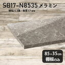 棚板 メラミン樹脂化粧合板 棚板のみ 幅85cm 奥行き35cm DIY 棚 おしゃれ 高級感 シンプル 板厚17mm クローゼット棚 ラグジュアリー 木製 壁面棚 プレミアム 天板にも インテリア 日本製 北欧 SB17-N8535 GS ★